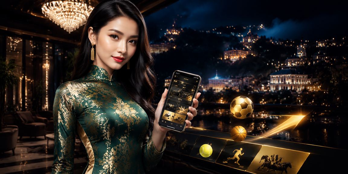 Người phụ nữ mặc áo dài đặt cược trực tuyến tại Sapa trong không gian truyền thống