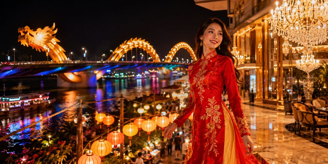 Không gian casino Việt Nam đêm hiện đại với bàn chơi và ánh đèn lung linh sôi động